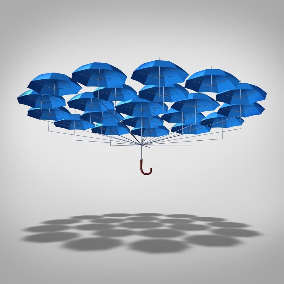 An umbrella network representing how to protect your business in your divorce.